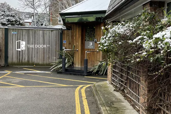 Private Entrance and Car Park